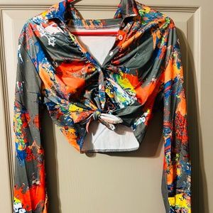 New! Colorful crop top